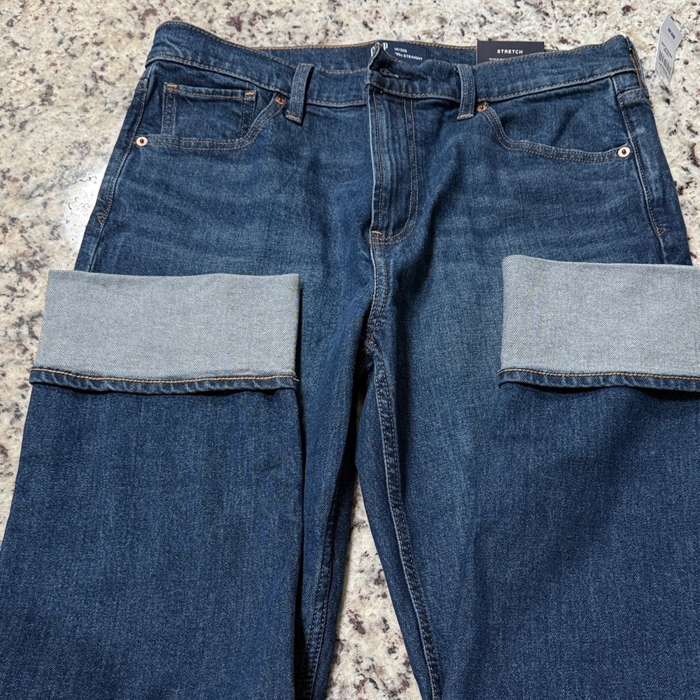 GAP Women's Straight Leg Blue Jeans